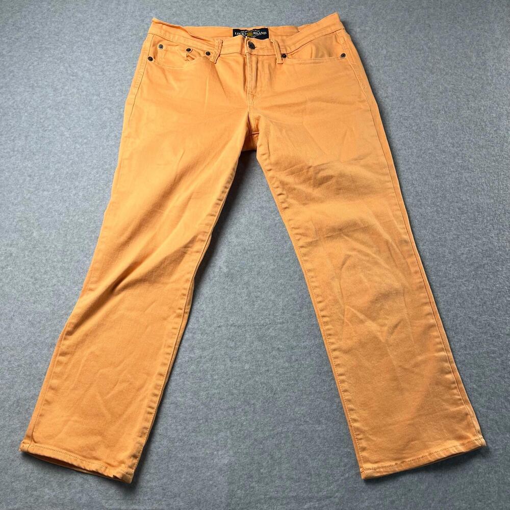Lucky Brand Women's Size 6/28 Jeans Sweet 'N Crop Orange Denim
